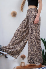 Empirme Leopar Saten Pantolon